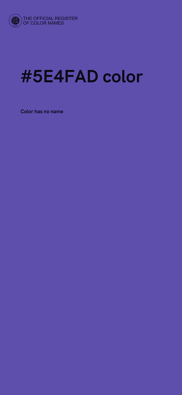 #5E4FAD color image