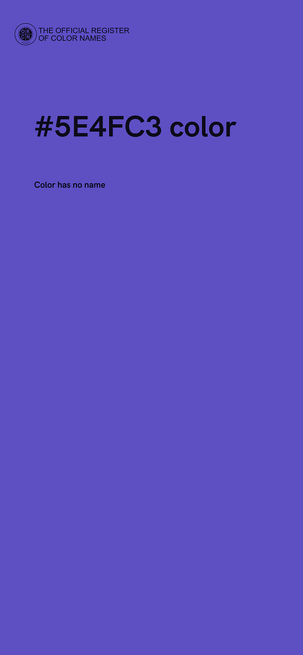#5E4FC3 color image