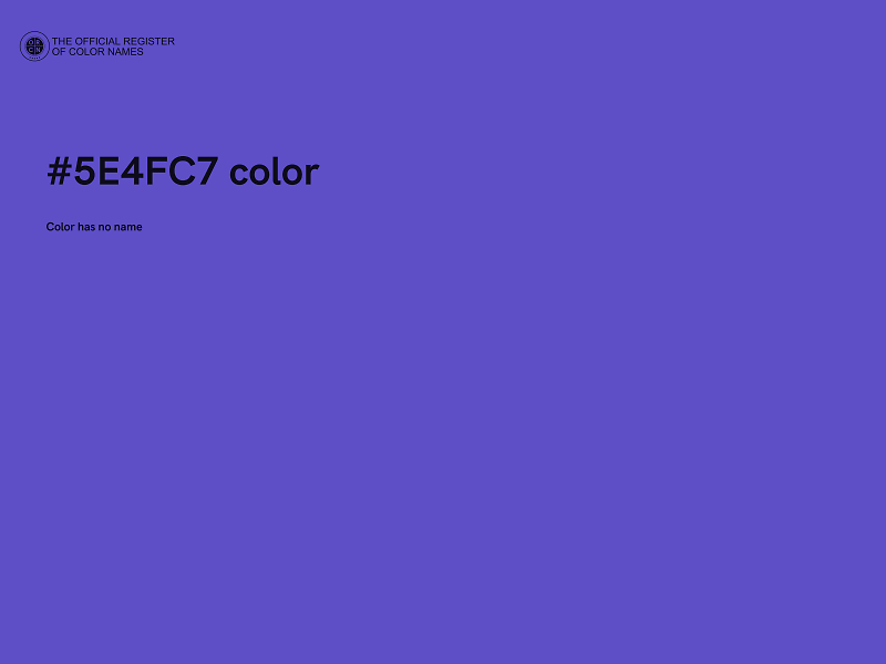 #5E4FC7 color image
