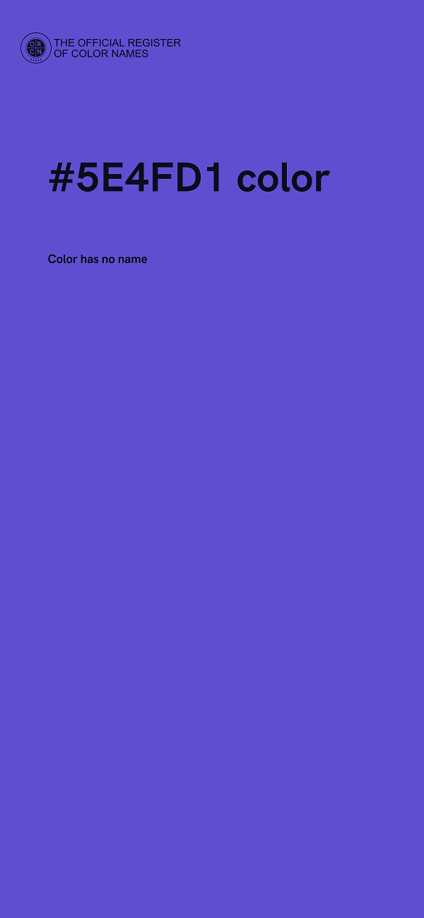 #5E4FD1 color image