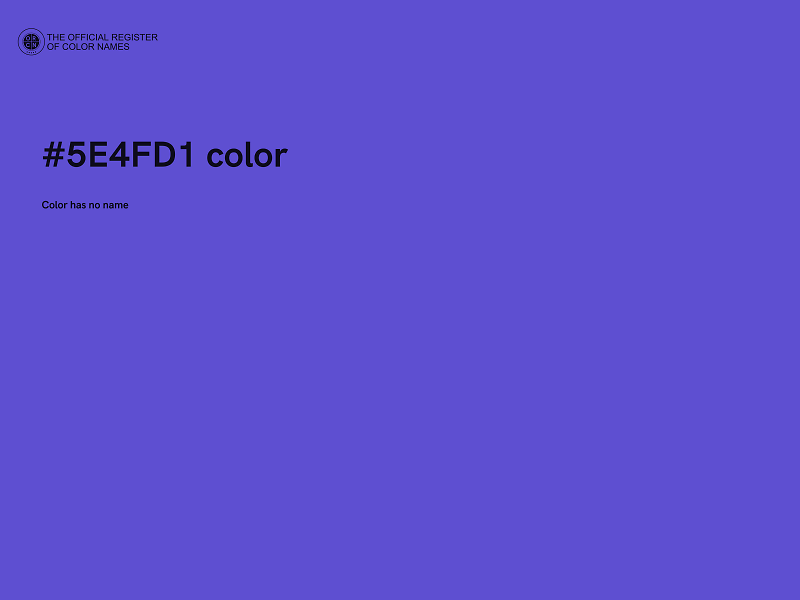 #5E4FD1 color image