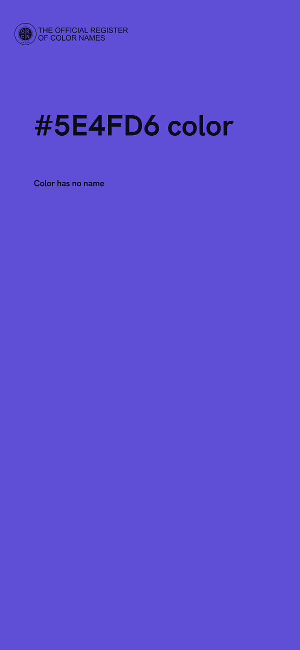 #5E4FD6 color image