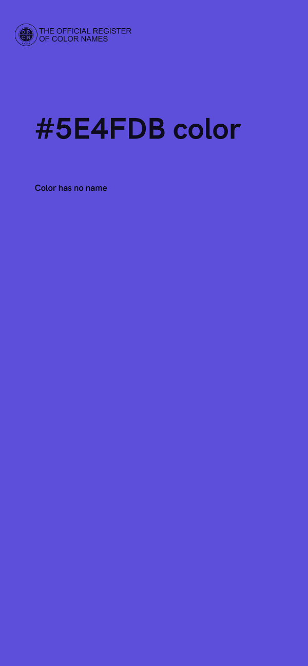 #5E4FDB color image