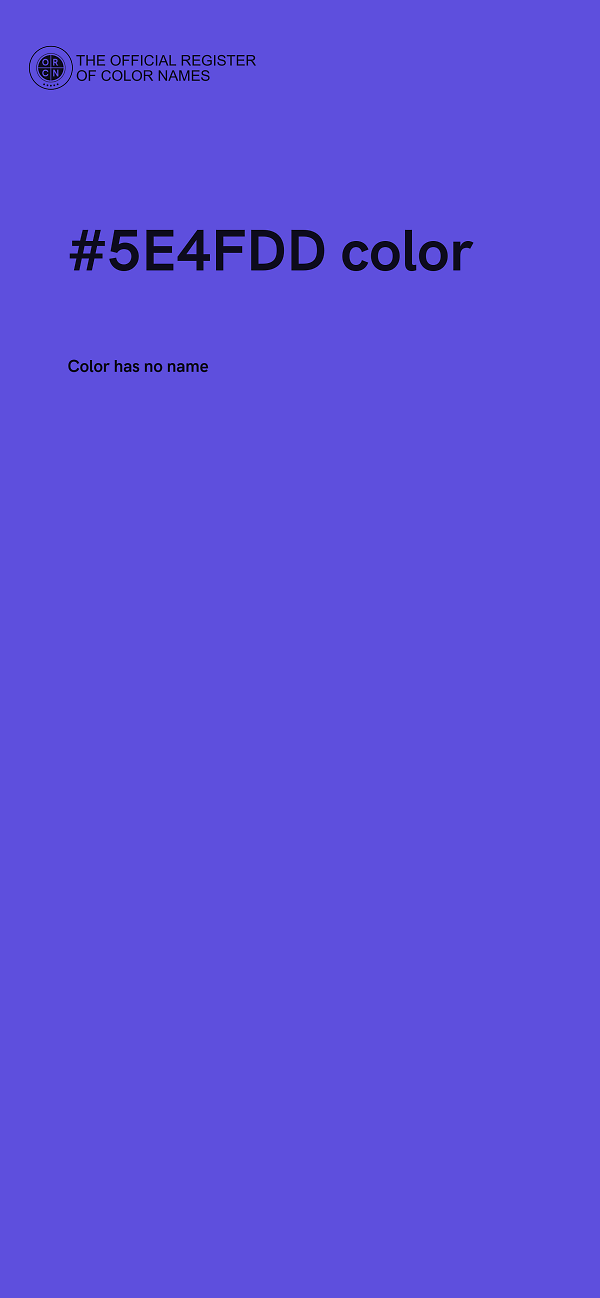 #5E4FDD color image