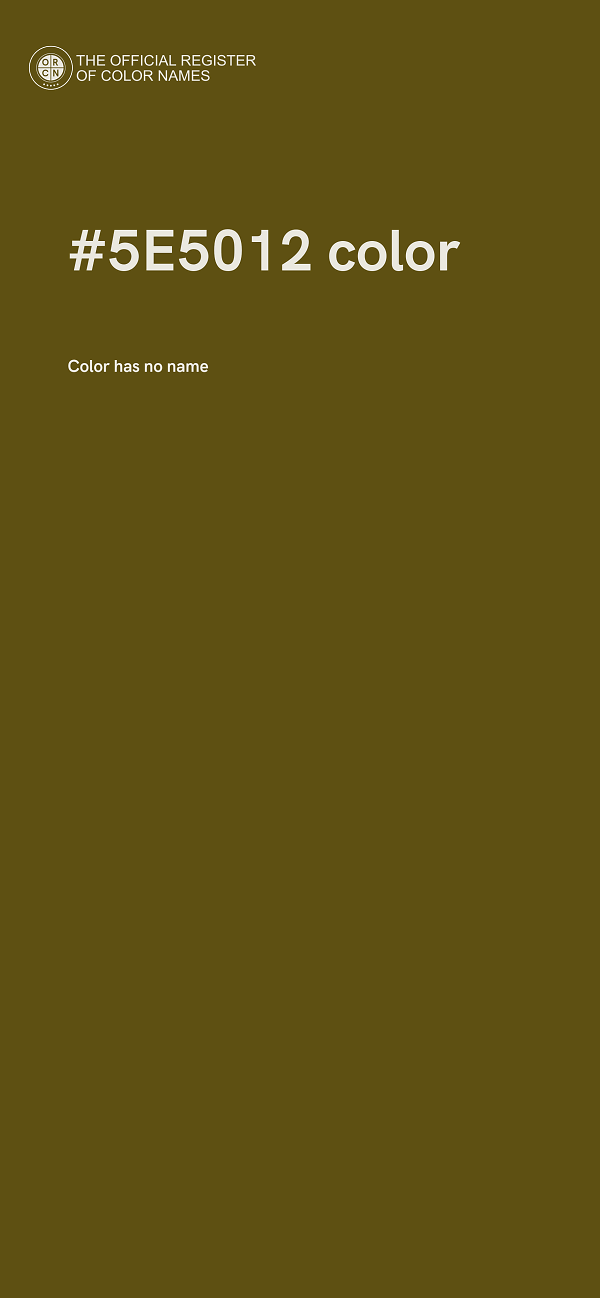 #5E5012 color image