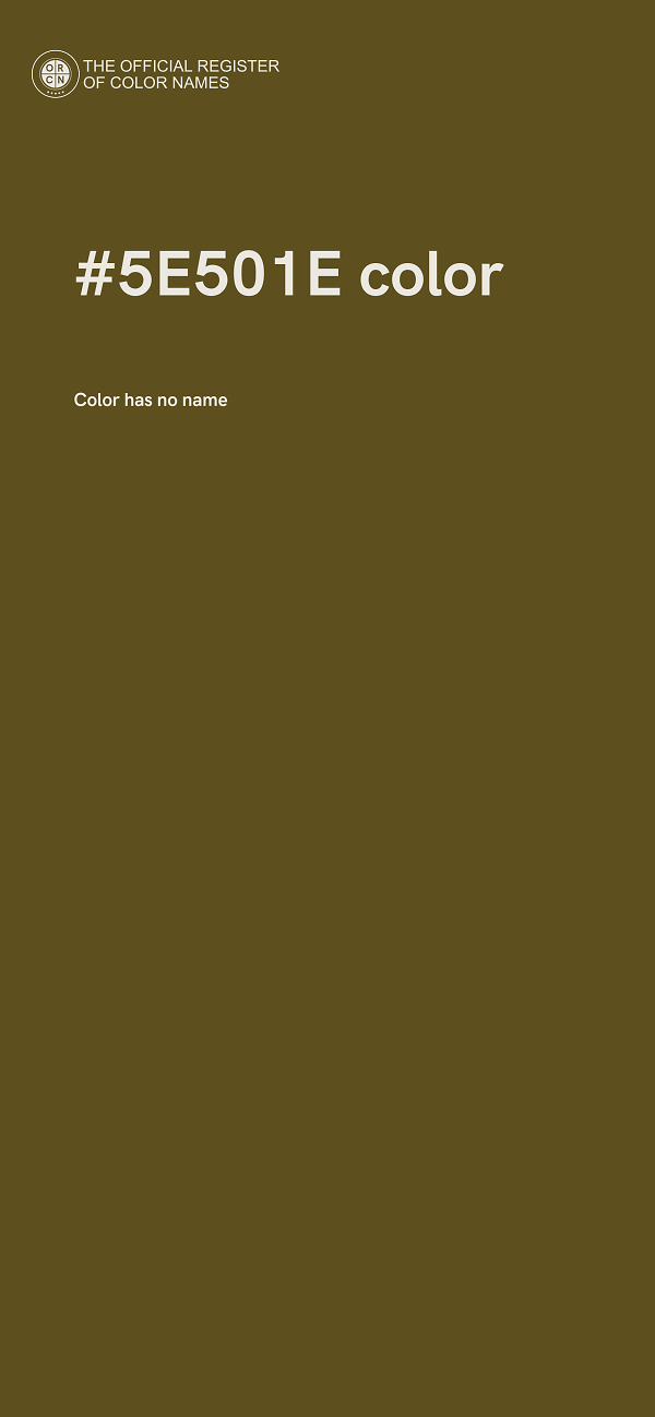 #5E501E color image
