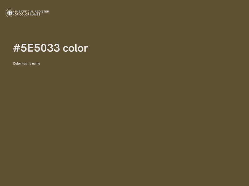 #5E5033 color image