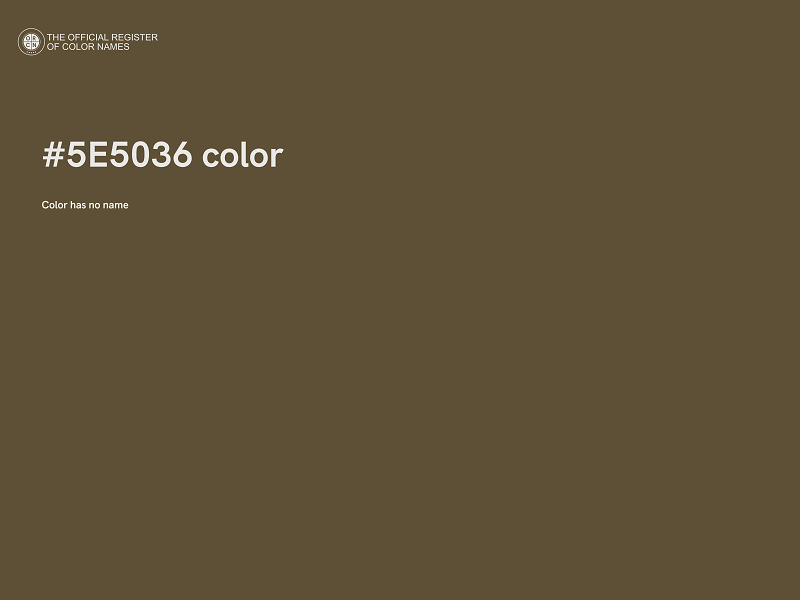 #5E5036 color image