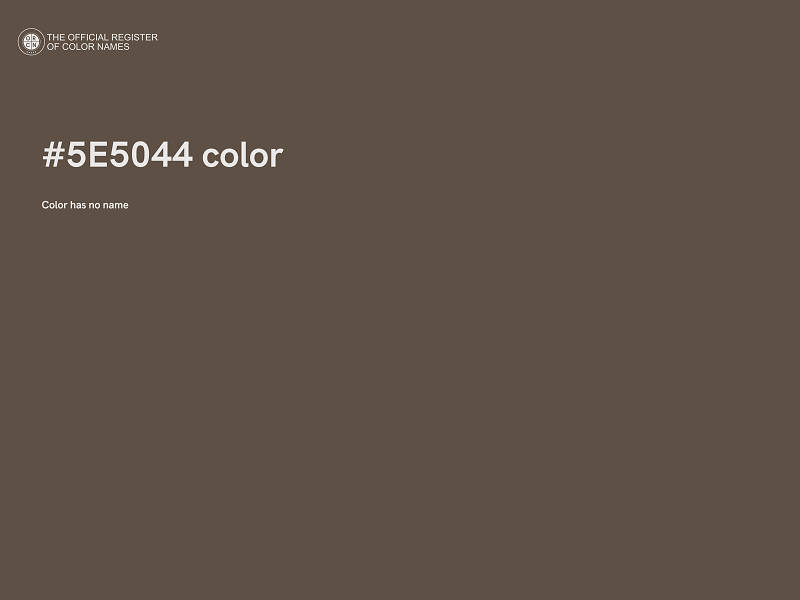 #5E5044 color image