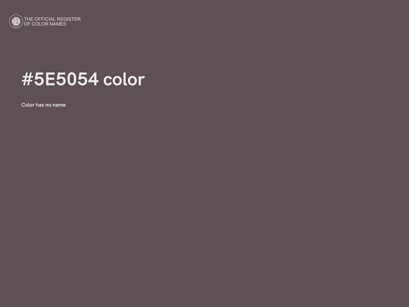 #5E5054 color image