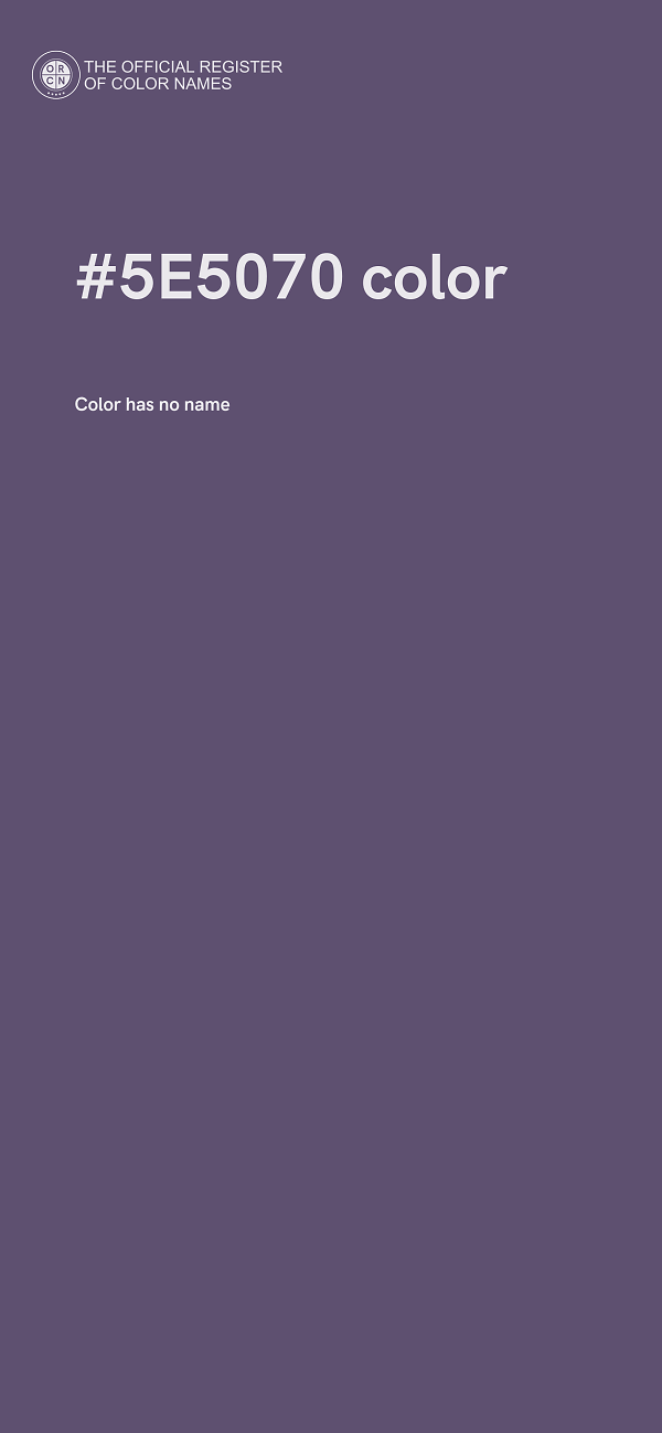 #5E5070 color image