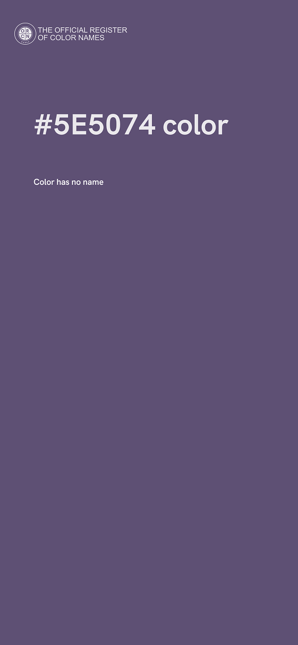 #5E5074 color image