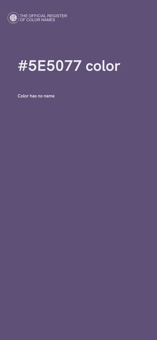 #5E5077 color image