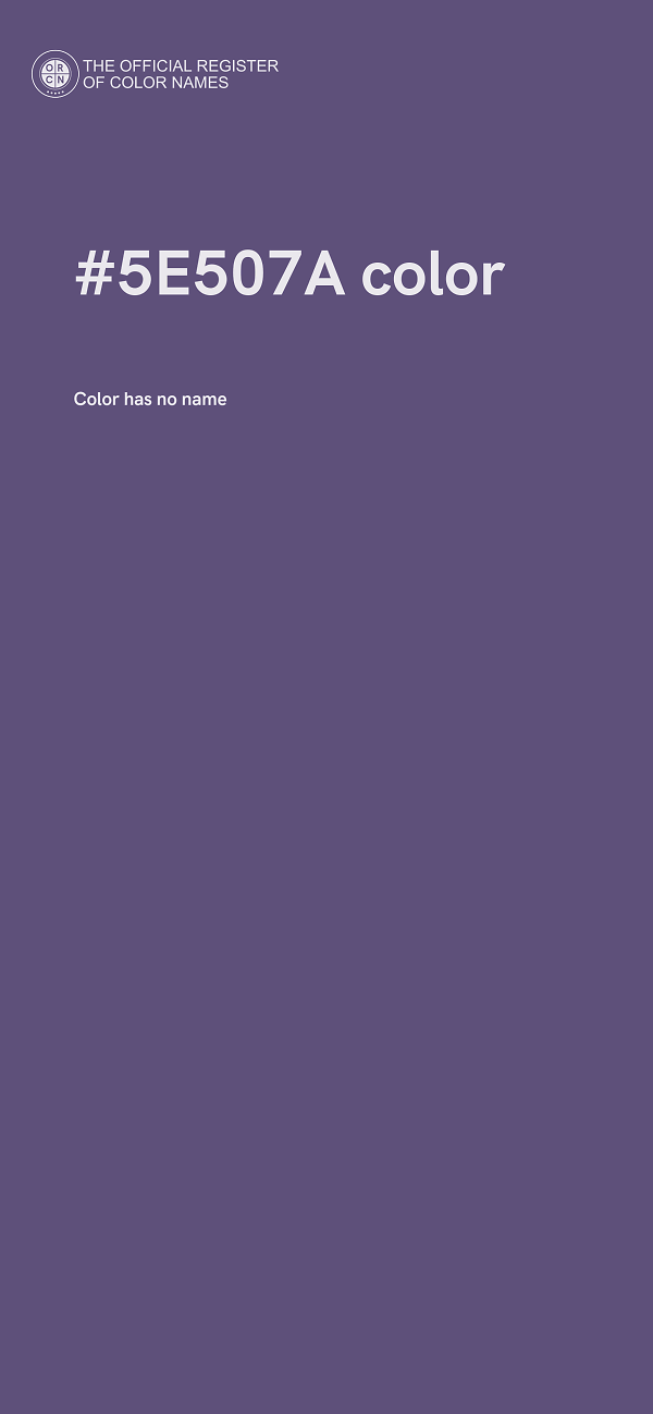 #5E507A color image