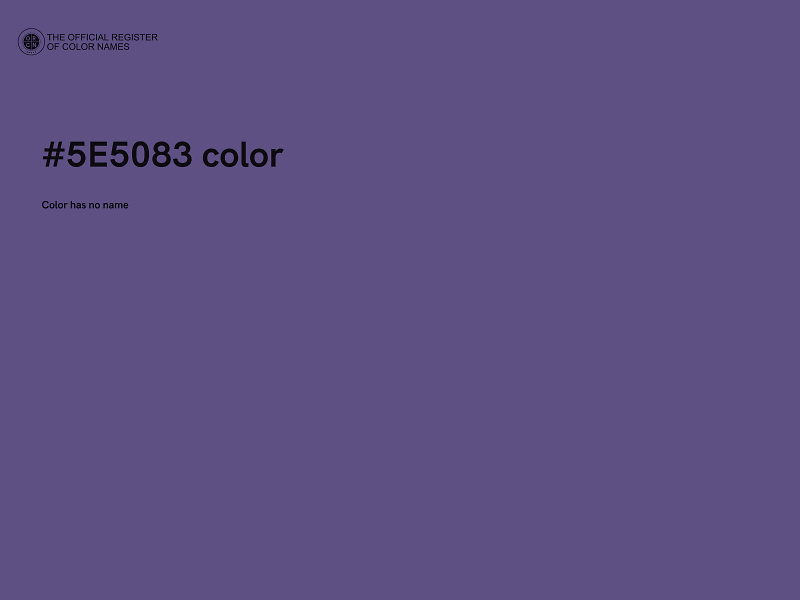 #5E5083 color image