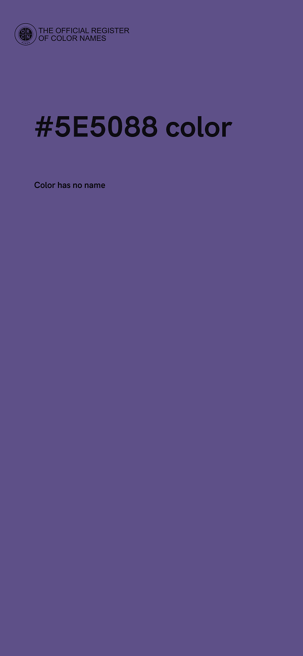 #5E5088 color image