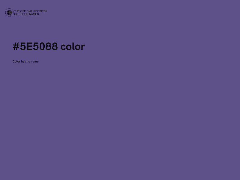 #5E5088 color image