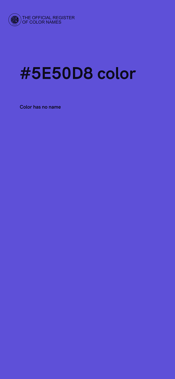 #5E50D8 color image