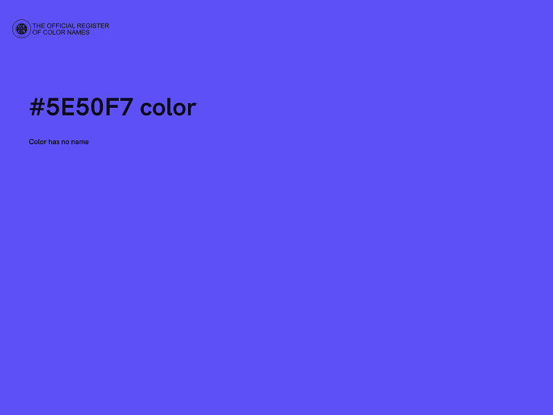 #5E50F7 color image