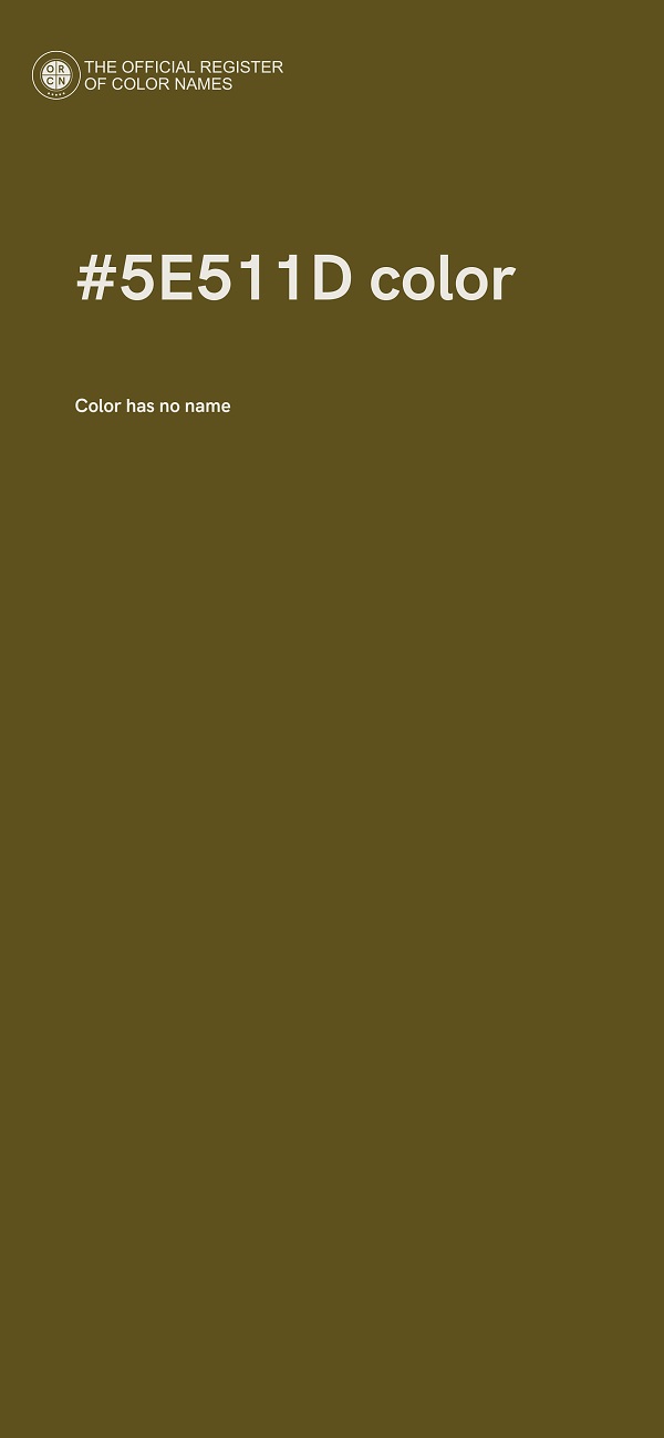 #5E511D color image