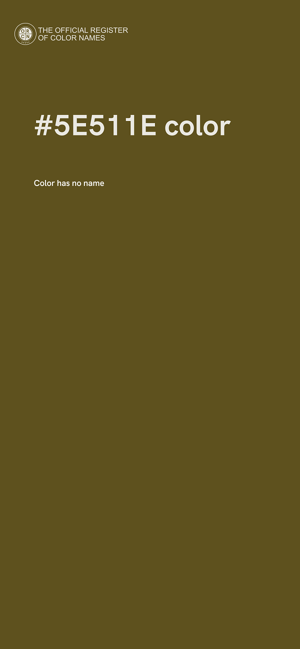 #5E511E color image