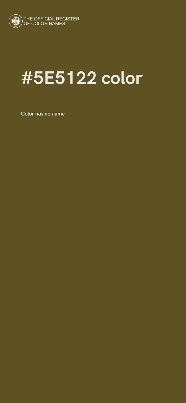#5E5122 color image