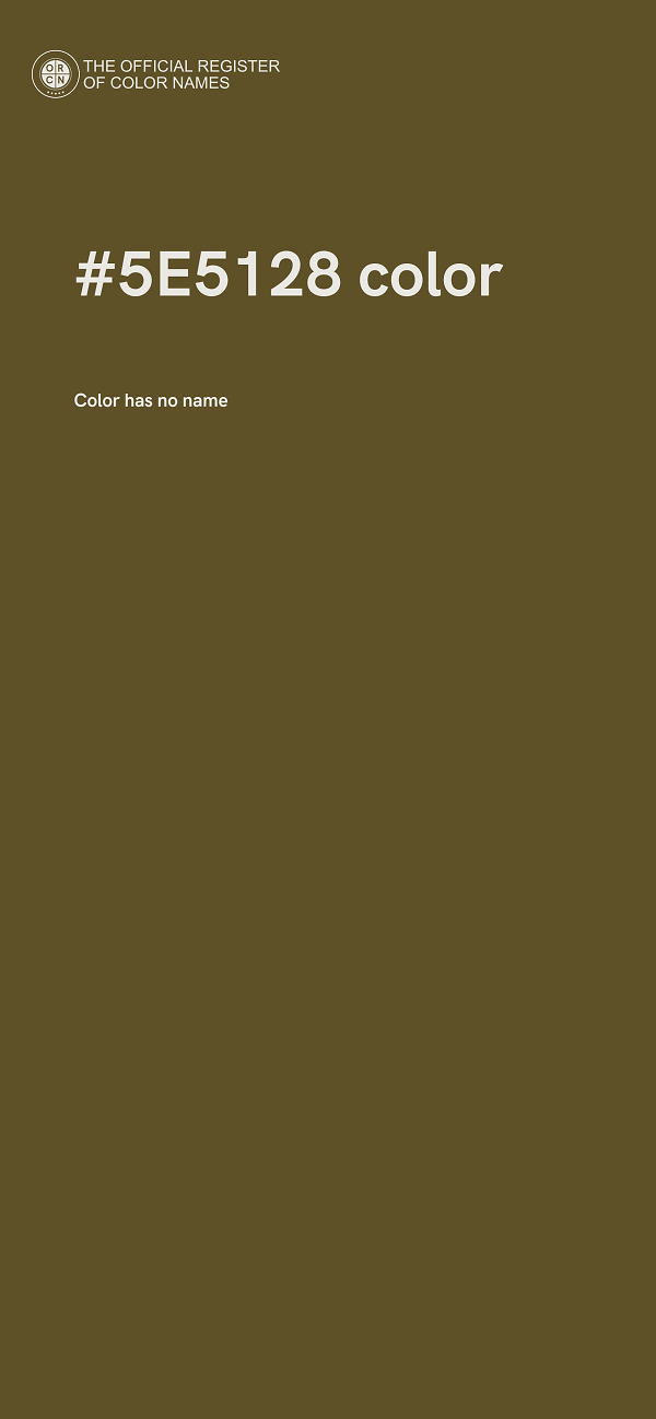 #5E5128 color image