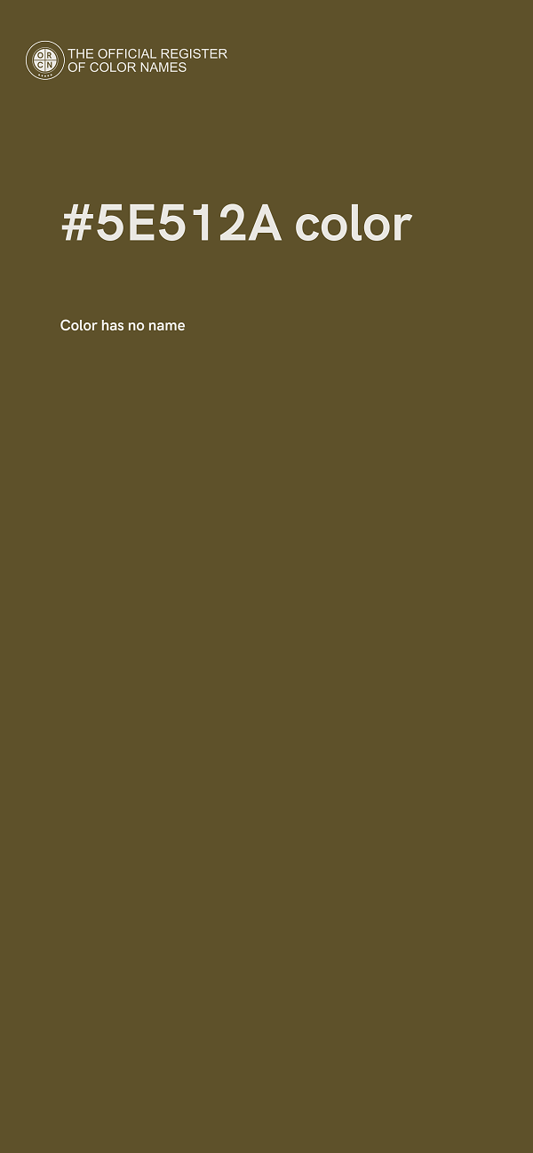#5E512A color image