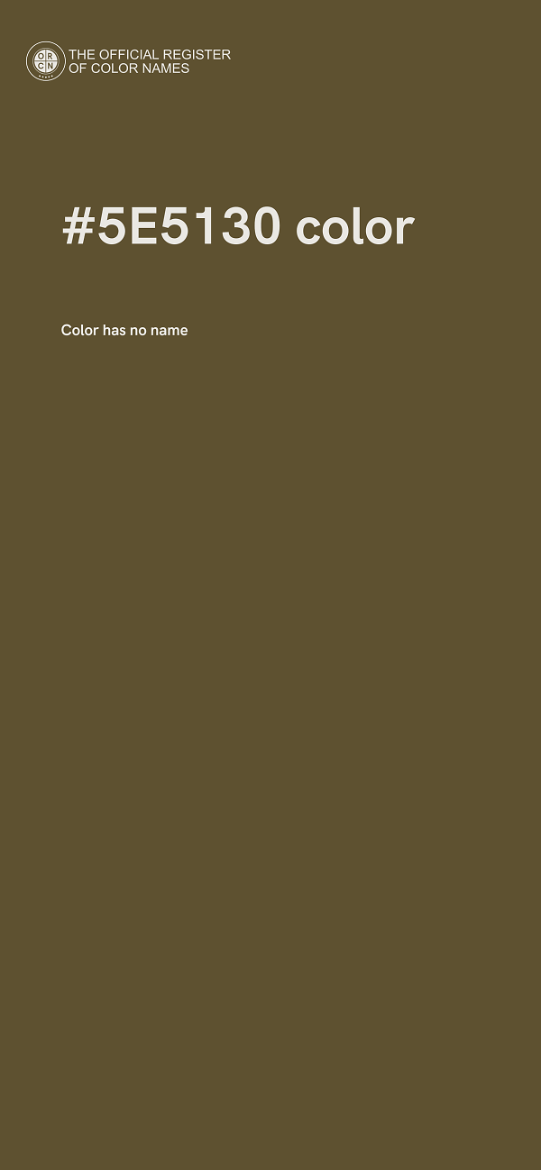 #5E5130 color image