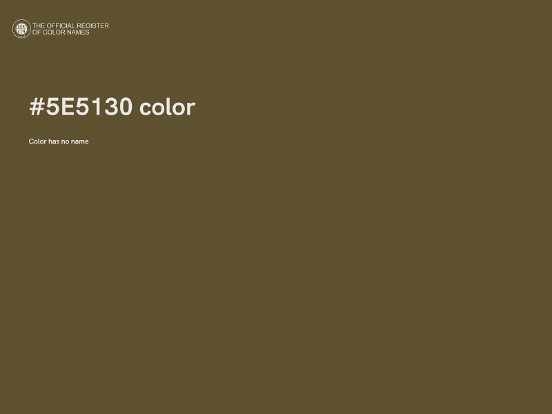 #5E5130 color image