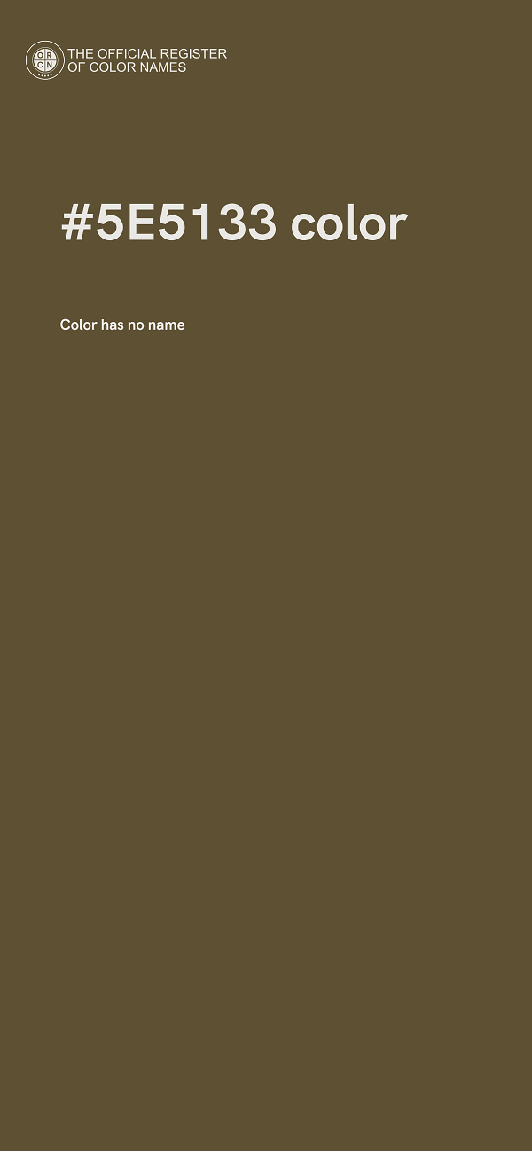 #5E5133 color image