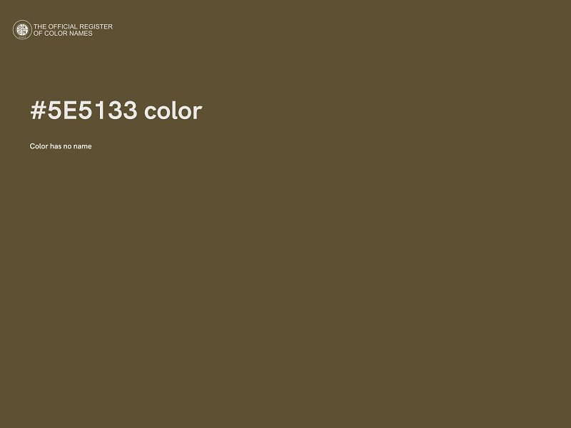 #5E5133 color image