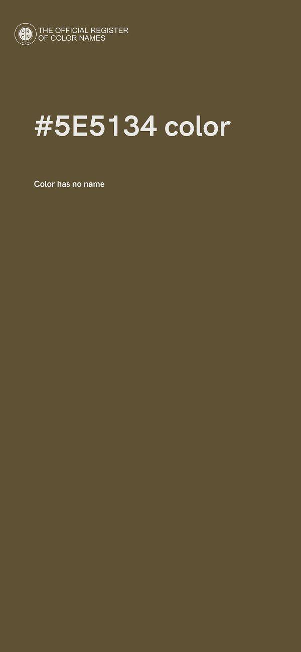#5E5134 color image