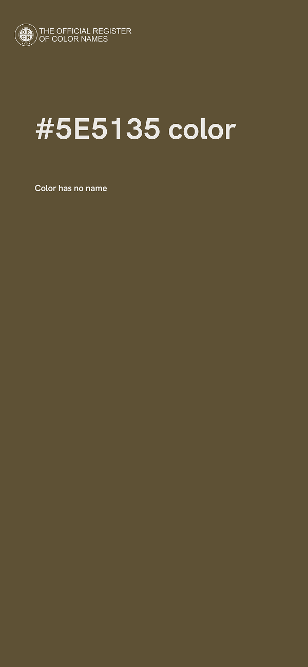 #5E5135 color image