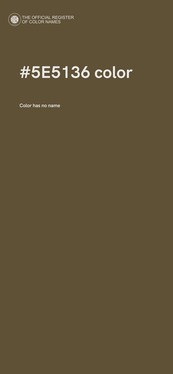 #5E5136 color image