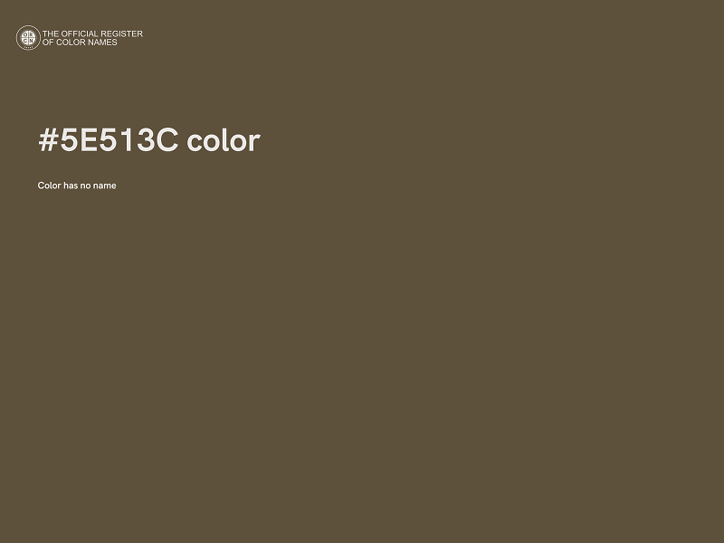 #5E513C color image