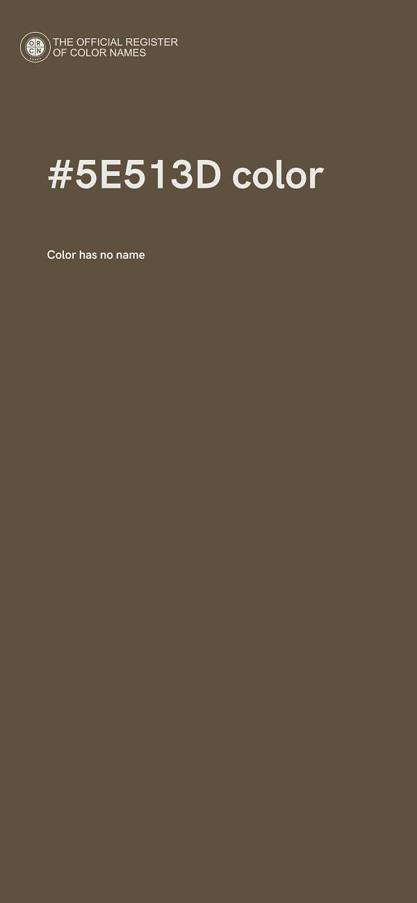 #5E513D color image