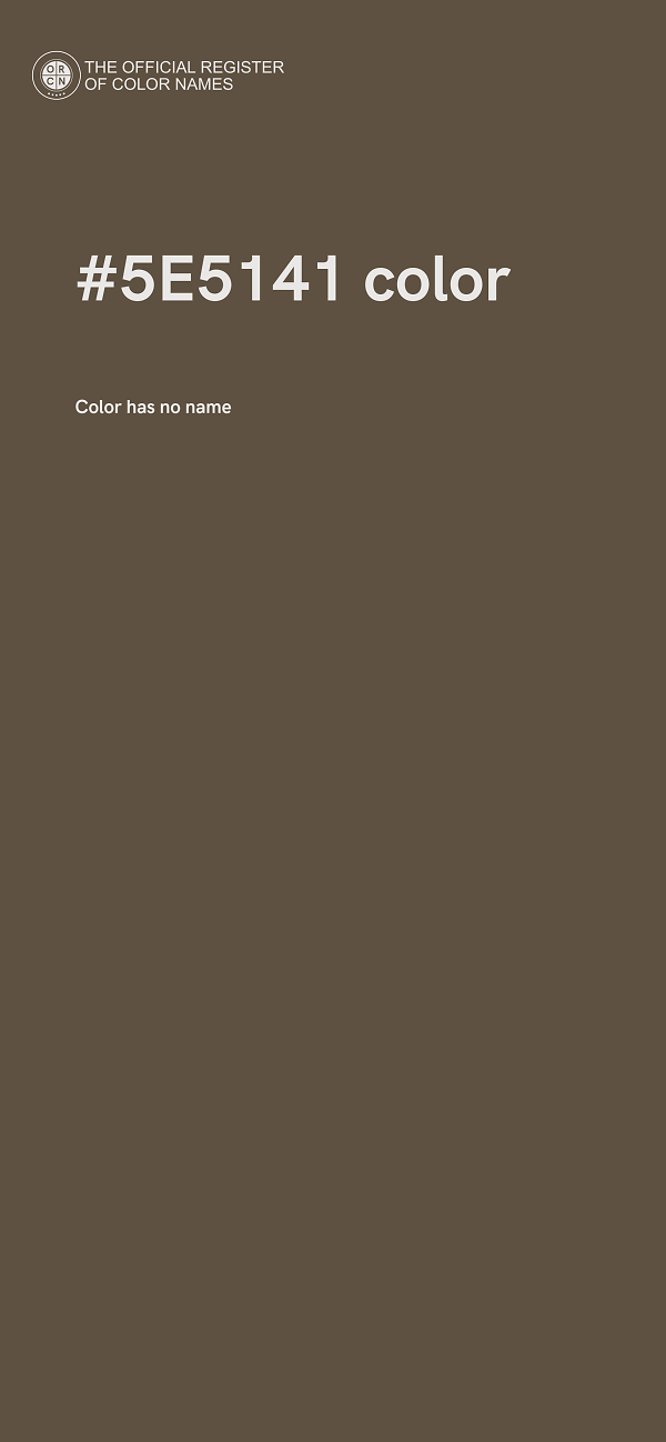 #5E5141 color image