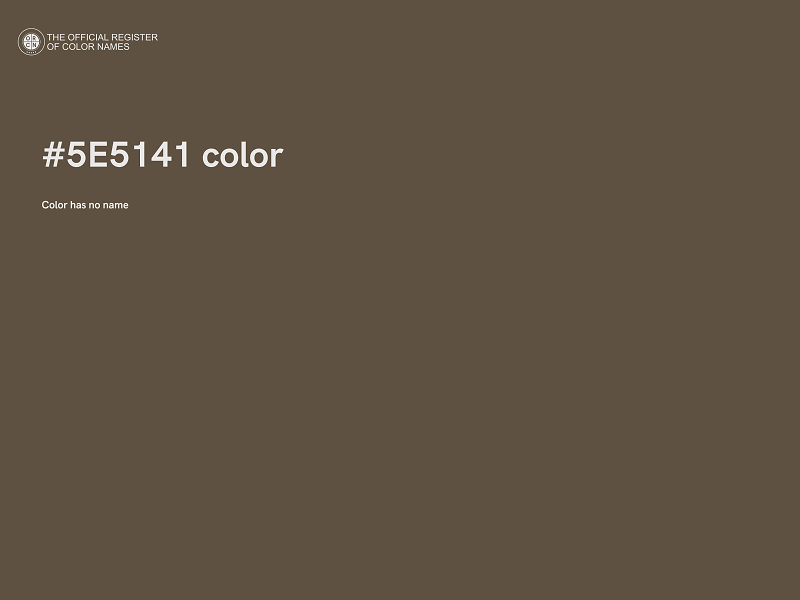 #5E5141 color image