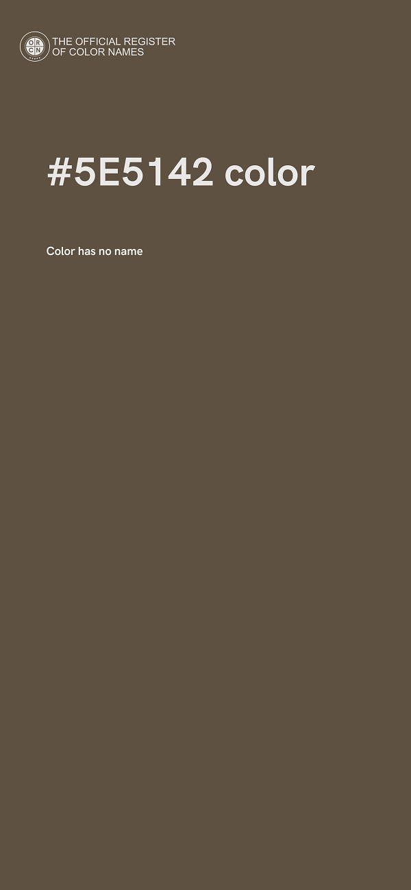 #5E5142 color image