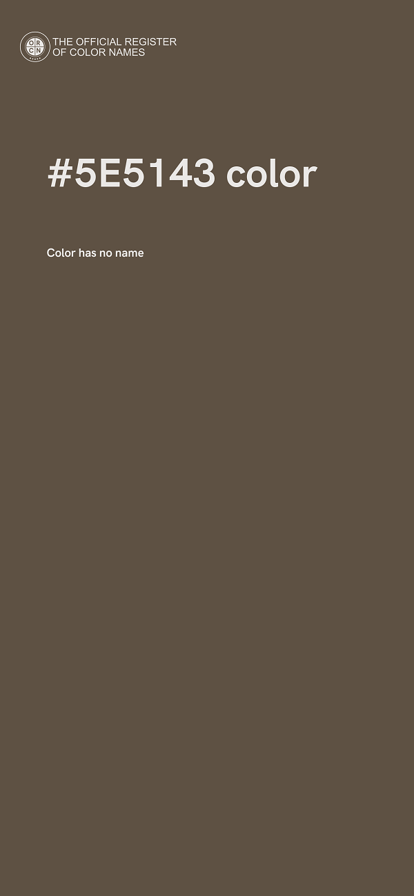 #5E5143 color image