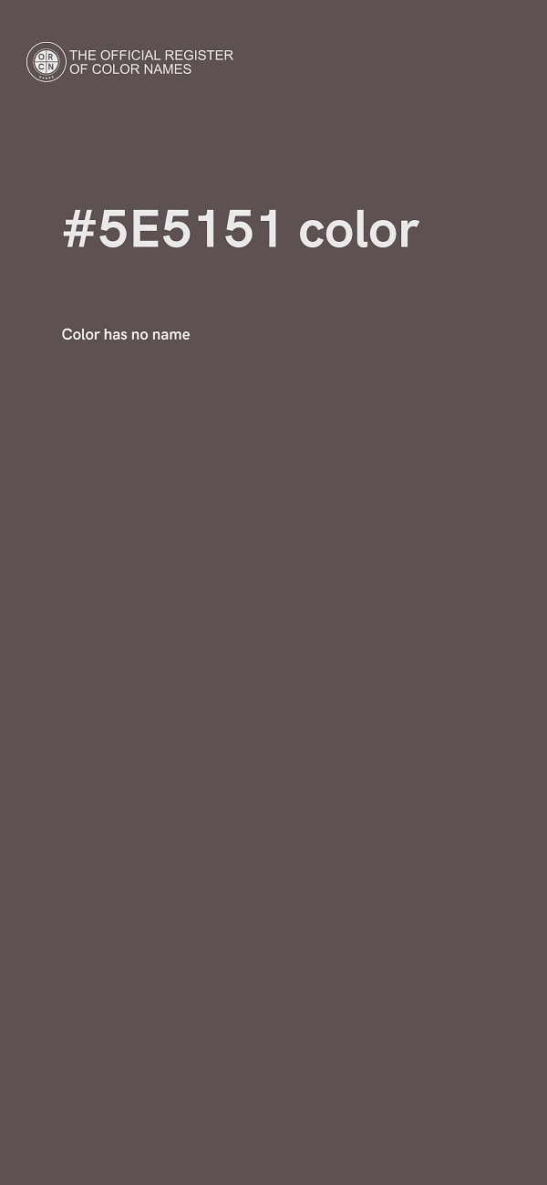 #5E5151 color image