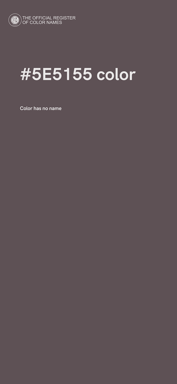 #5E5155 color image