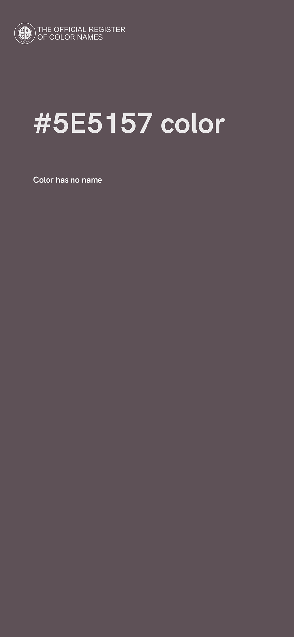 #5E5157 color image