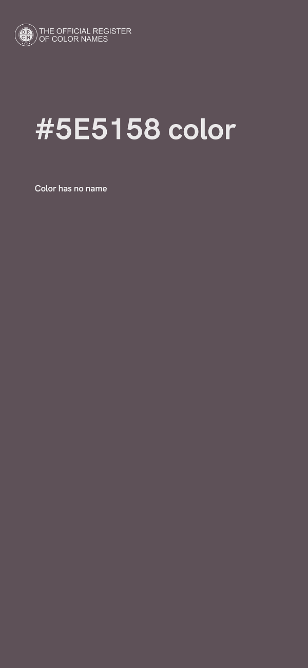 #5E5158 color image