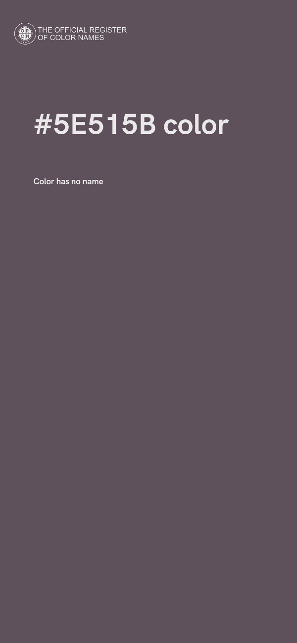 #5E515B color image