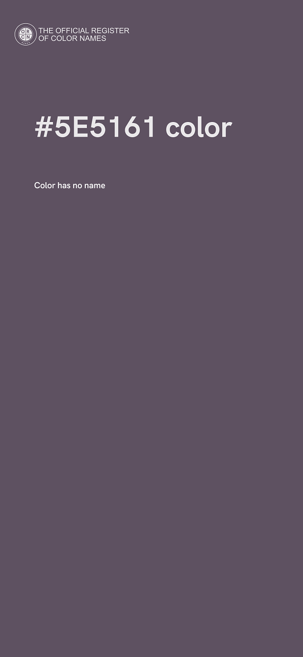 #5E5161 color image