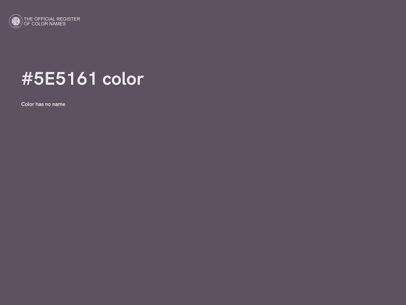 #5E5161 color image
