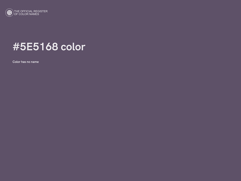#5E5168 color image