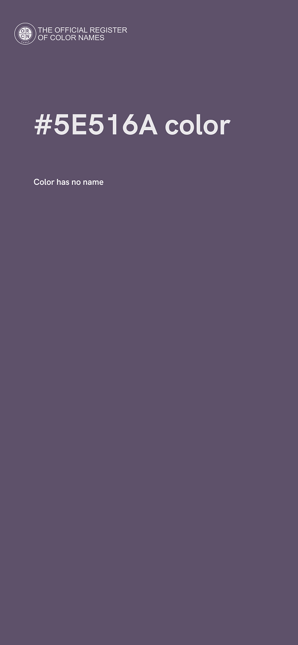 #5E516A color image